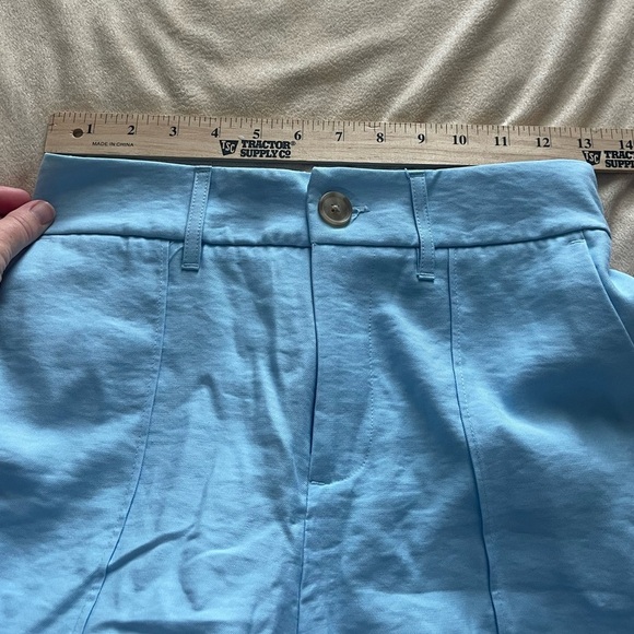 A new day trouser seamed cuffed cotton powdered blue pants - Picture 7 of 10